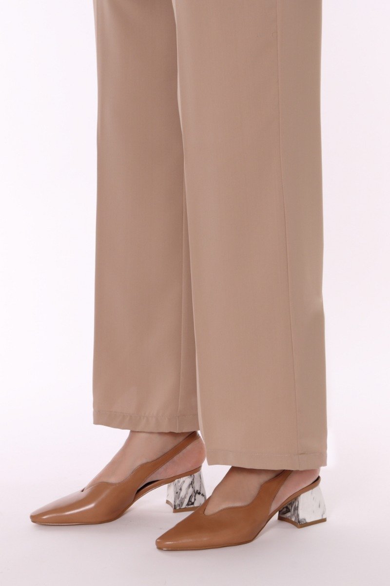 BEIGE DYED PANT FOR WOMEN